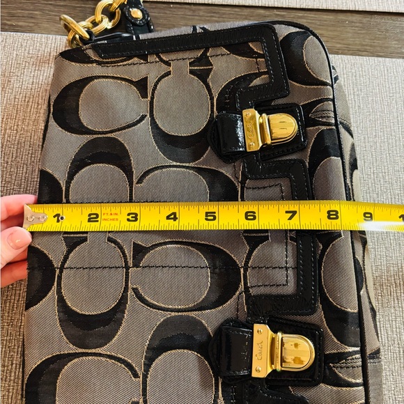 COACH POPPY OP Signature Sateen purse